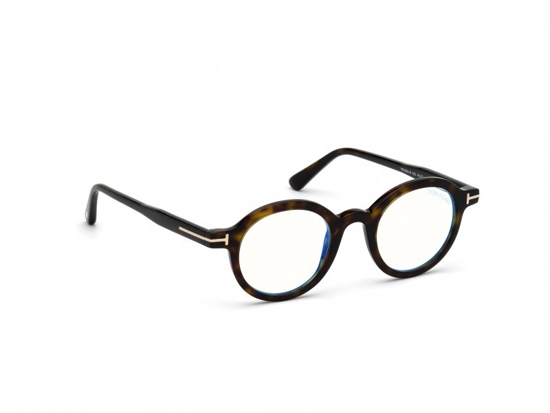 Occhiali da vista Tom Ford FT5664-B (052) colore avana scura forma rotondo 