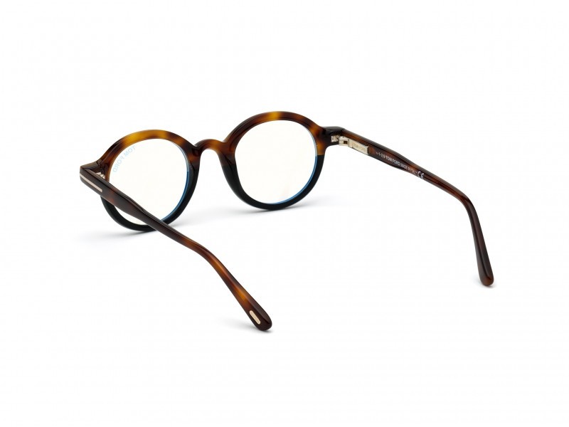 Eyeglasses Tom Ford FT5664-B (056) color avana / altro shape round 