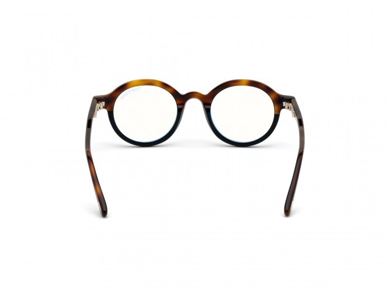 Eyeglasses Tom Ford FT5664-B (056) color avana / altro shape round 