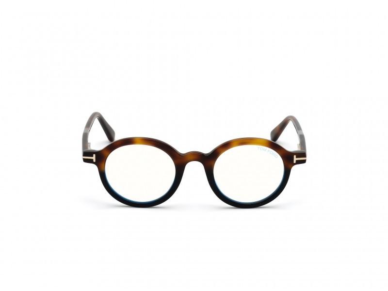 Eyeglasses Tom Ford FT5664-B (056) color avana / altro shape round 