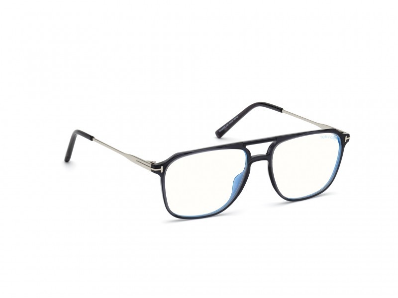Occhiali da vista Tom Ford FT5665-B (020) colore grigio / altro forma navigator 