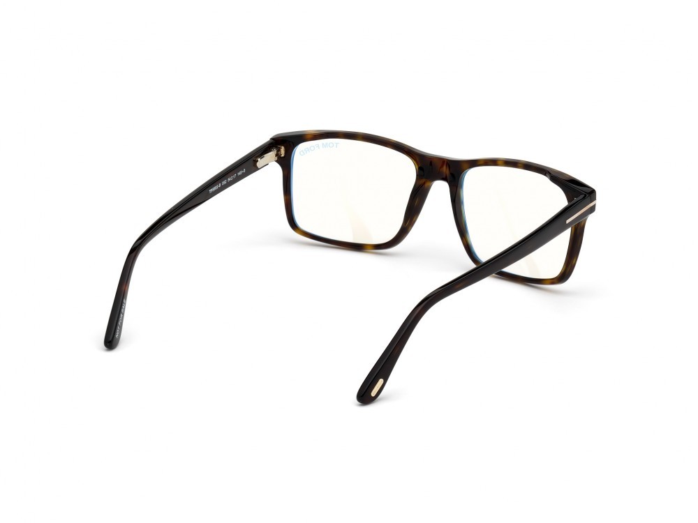 Brillen Tom Ford FT5682-B (052) + Clip-on farbe avana scura form quadratisch 