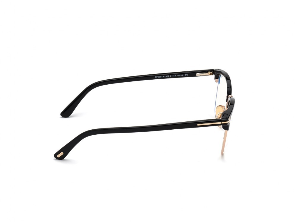 Occhiali da vista Tom Ford FT5683-B (001) colore nero lucido  forma quadrato 