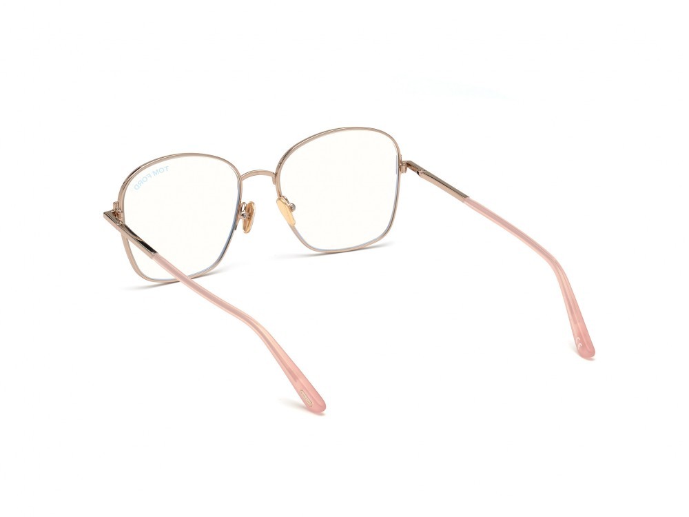 Eyeglasses Tom Ford FT5685-B (072) color rosa lucido shape geometric 