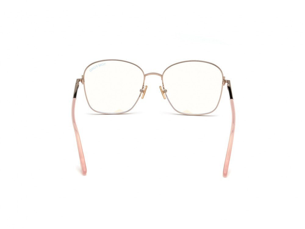 Eyeglasses Tom Ford FT5685-B (072) color rosa lucido shape geometric 