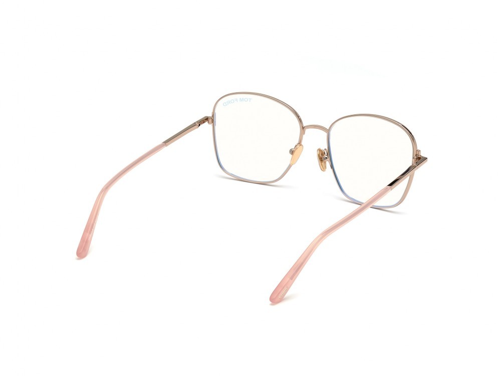 Eyeglasses Tom Ford FT5685-B (072) color rosa lucido shape geometric 