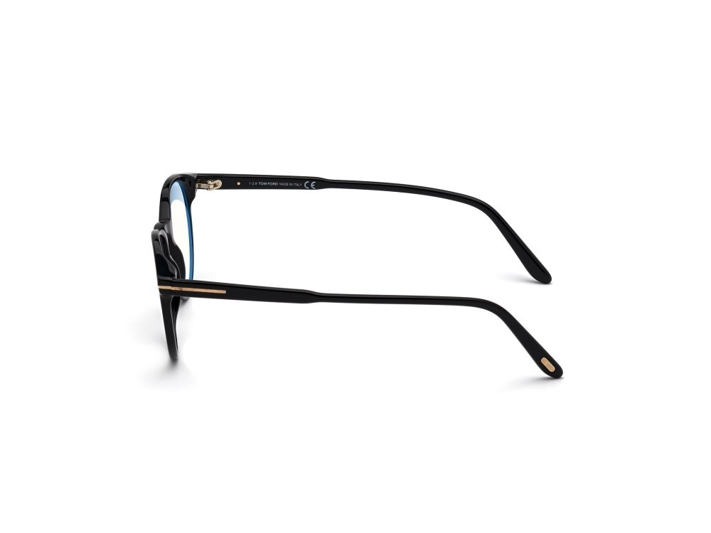 Eyeglasses Tom Ford FT5695-B (001) color nero lucido shape round 