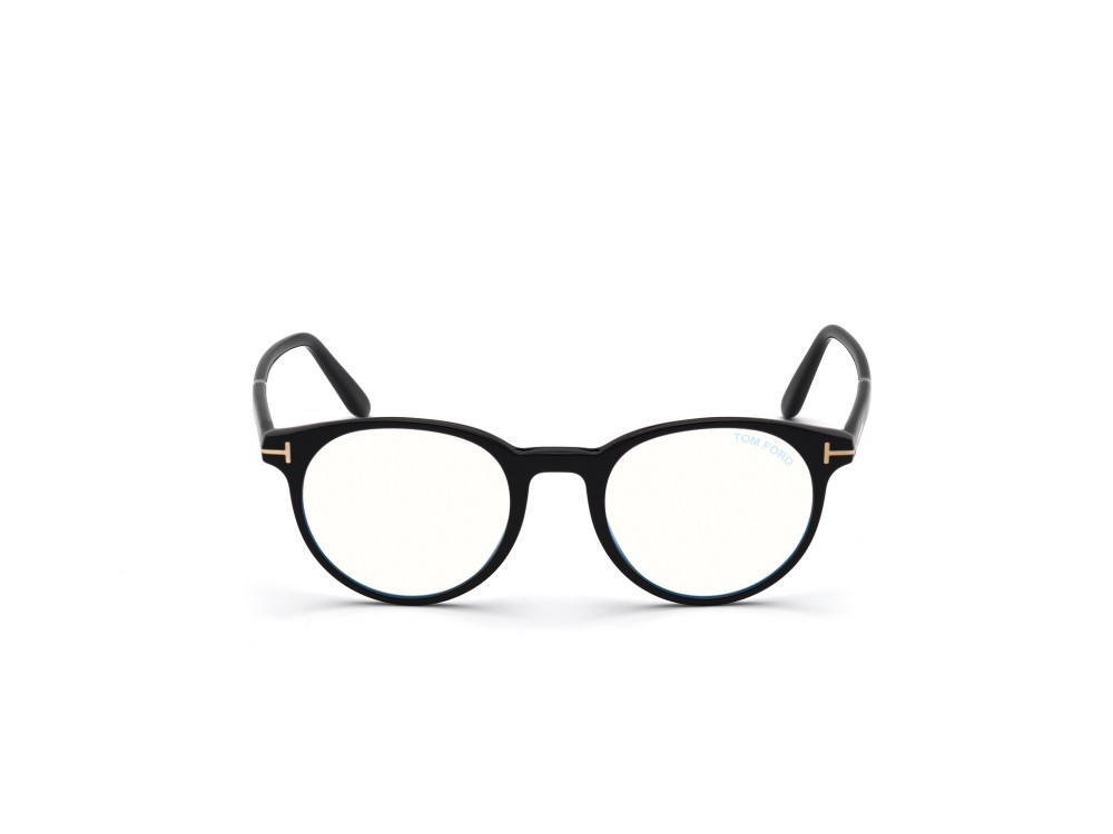 Eyeglasses Tom Ford FT5695-B (001) color nero lucido shape round 