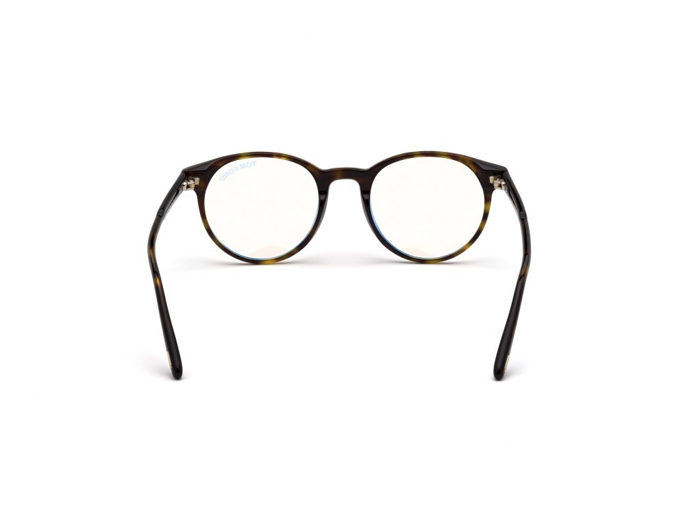 Eyeglasses Tom Ford FT5695-B (052) color avana scura shape round 