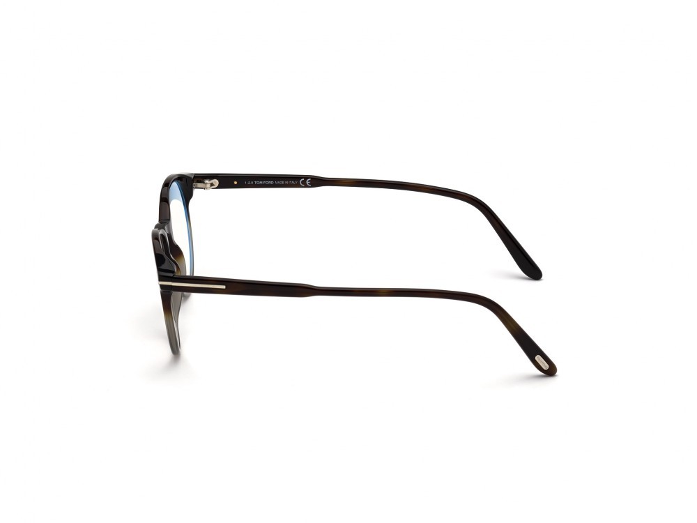 Eyeglasses Tom Ford FT5695-B (056) color avana / altro shape round 