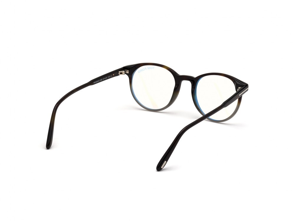 Eyeglasses Tom Ford FT5695-B (056) color avana / altro shape round 