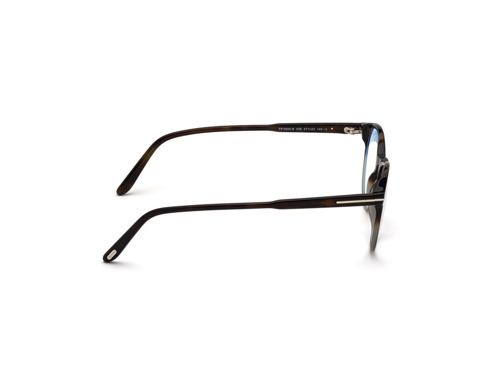 Eyeglasses Tom Ford FT5695-B (056) color avana / altro shape round 
