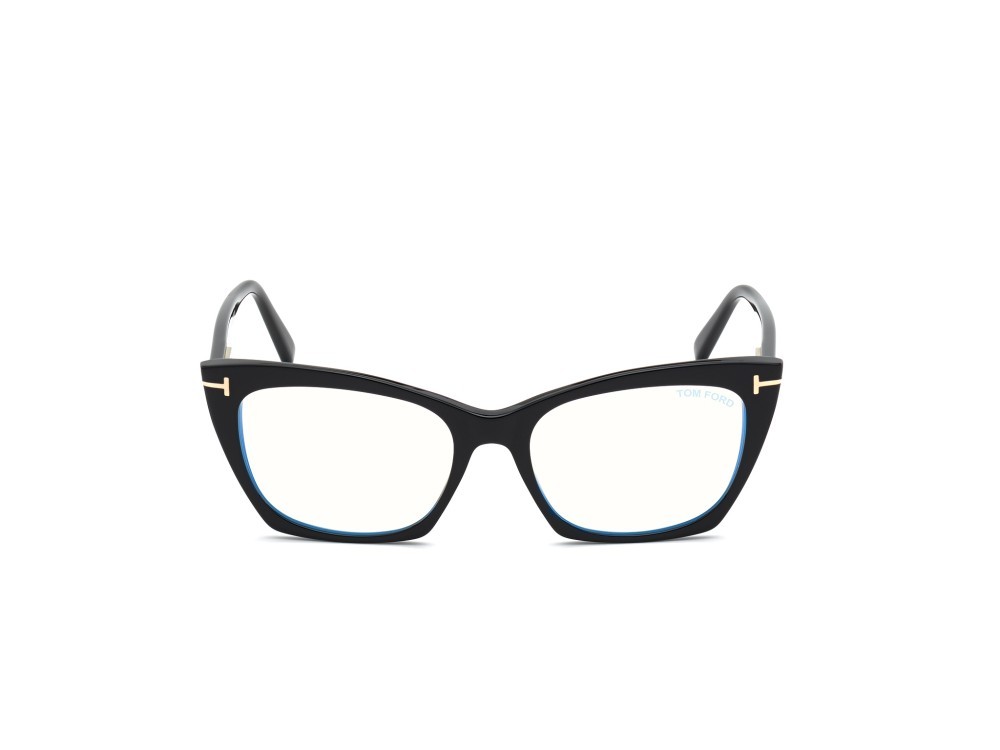 Occhiali da vista Tom Ford FT5709-B (001) colore nero lucido forma cat eye 