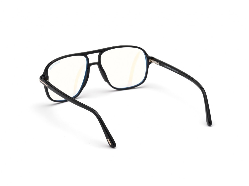 Occhiali da vista Tom Ford FT5737-B (001) colore nero lucido forma navigator 