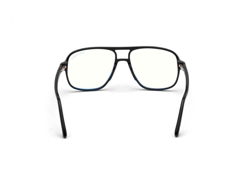 Occhiali da vista Tom Ford FT5737-B (001) colore nero lucido forma navigator 