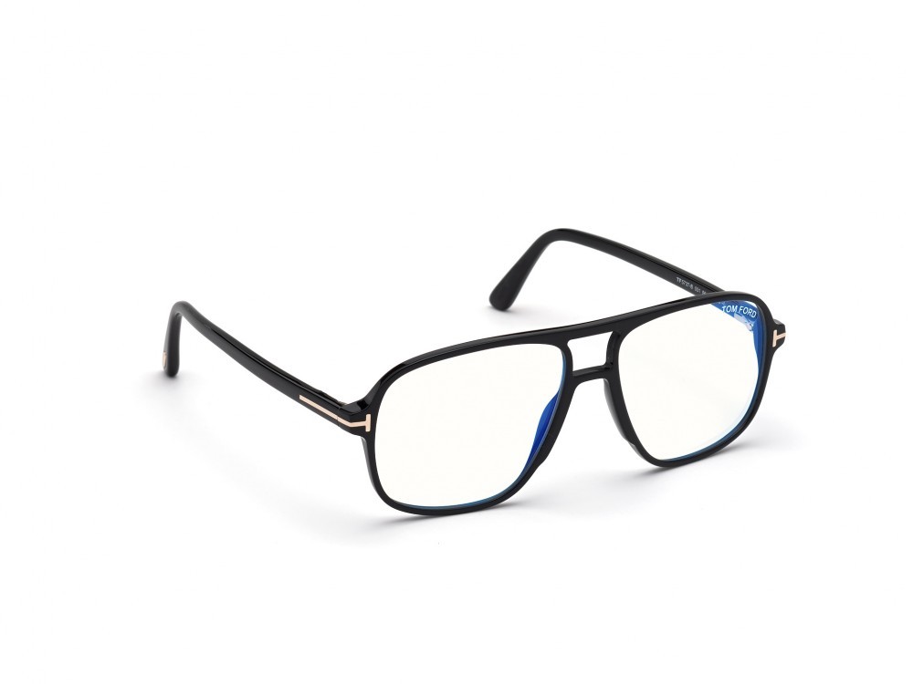 Occhiali da vista Tom Ford FT5737-B (001) colore nero lucido forma navigator 