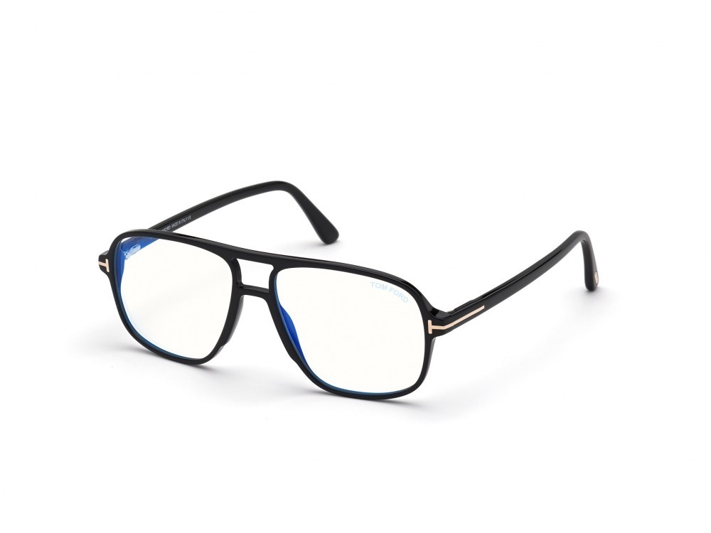 Occhiali da vista Tom Ford FT5737-B (001) colore nero lucido forma navigator 