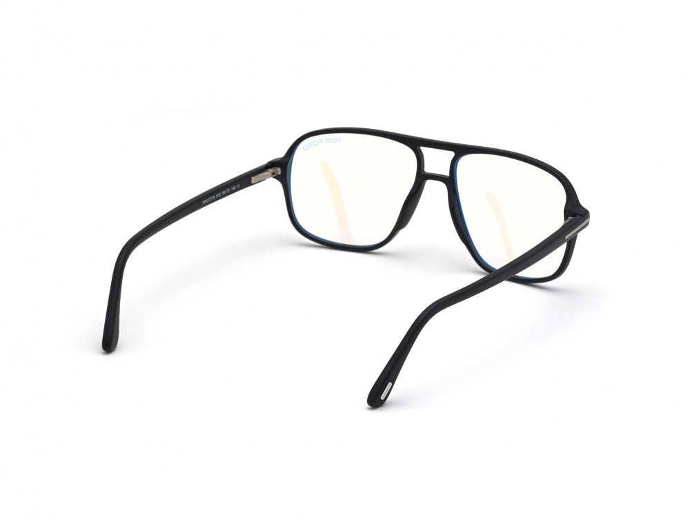 Occhiali da vista Tom Ford FT5737-B (002) colore nero opaco forma navigator 