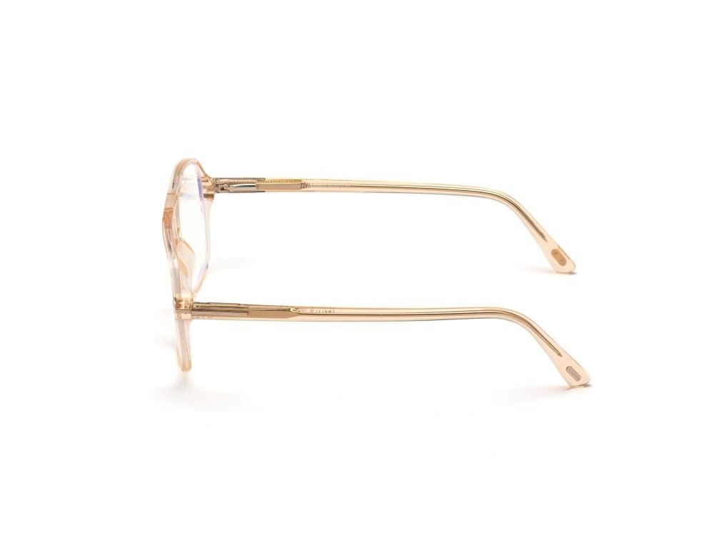 Eyeglasses Tom Ford FT5737-B (045) color marrone chiaro lucido shape navigator 