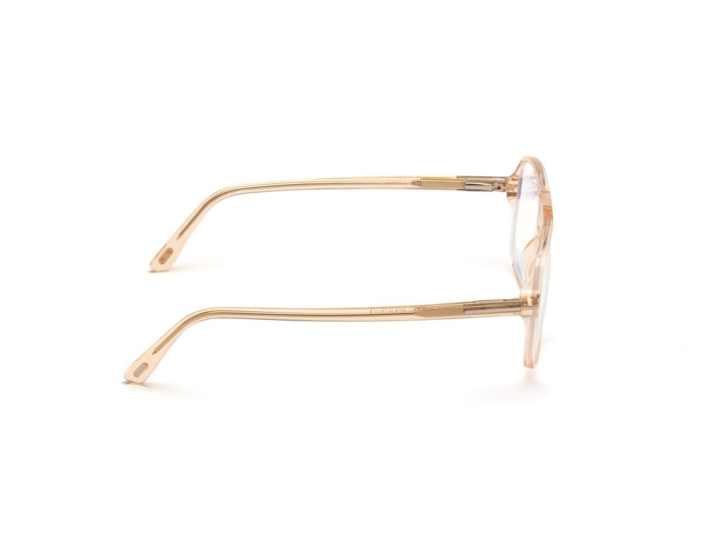 Eyeglasses Tom Ford FT5737-B (045) color marrone chiaro lucido shape navigator 