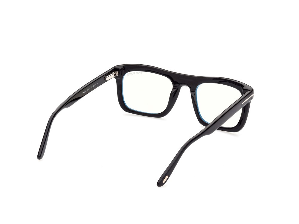 Occhiali da vista Tom Ford FT5757-B (001) colore nero lucido forma rettangolare 