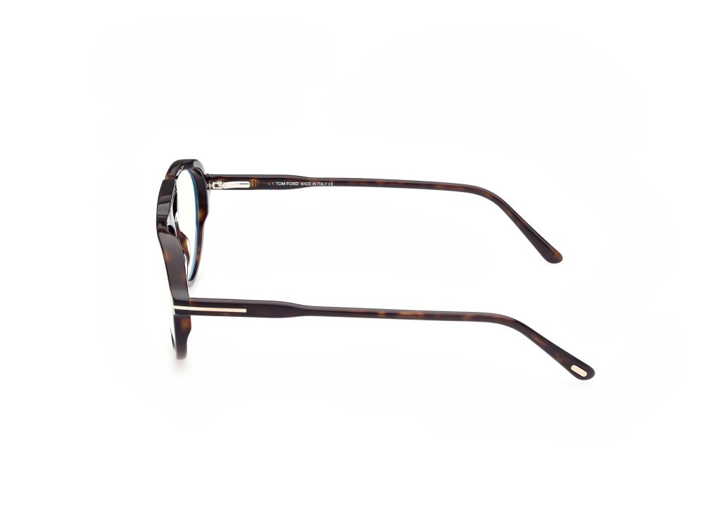 Brillen Tom Ford FT5760-B (052) + clip-on farbe avana scura form navigator 
