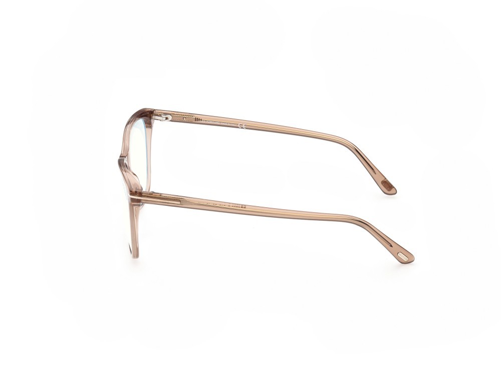 Occhiali da vista Tom Ford FT5762-B (045)  colore marrone chiaro lucido forma quadrato 