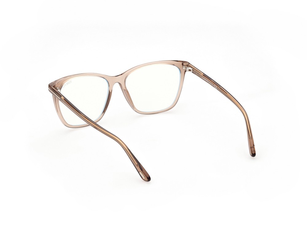 Occhiali da vista Tom Ford FT5762-B (045)  colore marrone chiaro lucido forma quadrato 