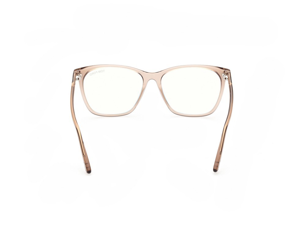 Occhiali da vista Tom Ford FT5762-B (045)  colore marrone chiaro lucido forma quadrato 