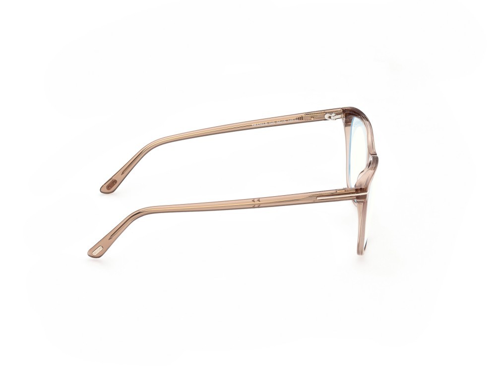 Occhiali da vista Tom Ford FT5762-B (045)  colore marrone chiaro lucido forma quadrato 