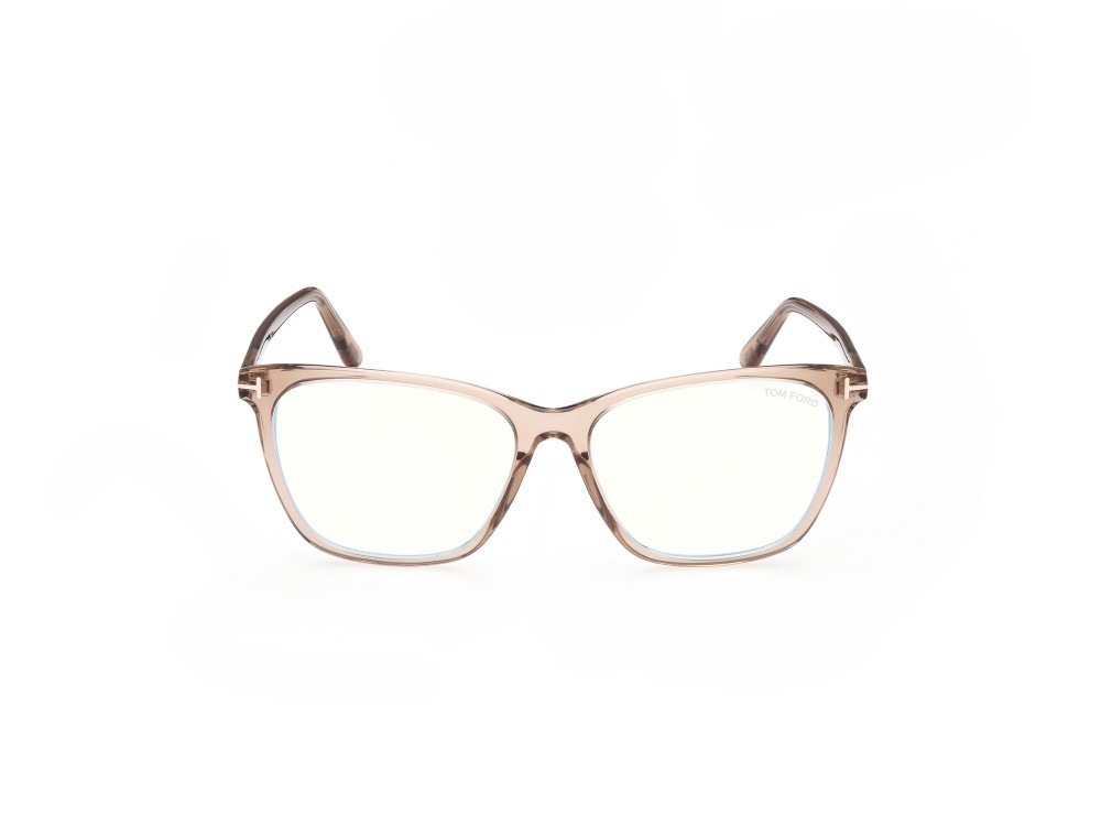 Occhiali da vista Tom Ford FT5762-B (045)  colore marrone chiaro lucido forma quadrato 
