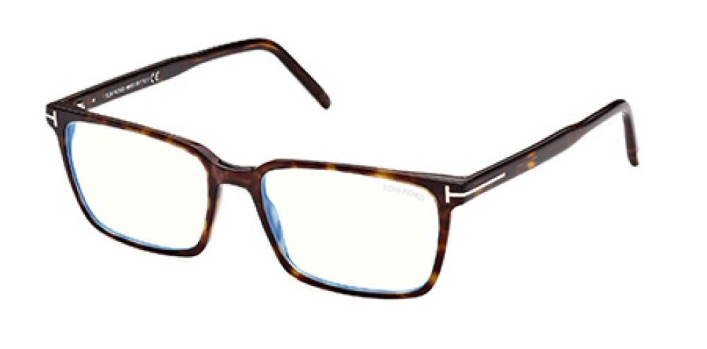 Occhiali da vista Tom Ford FT5802-B (052) colore avana scura forma rettangolare 