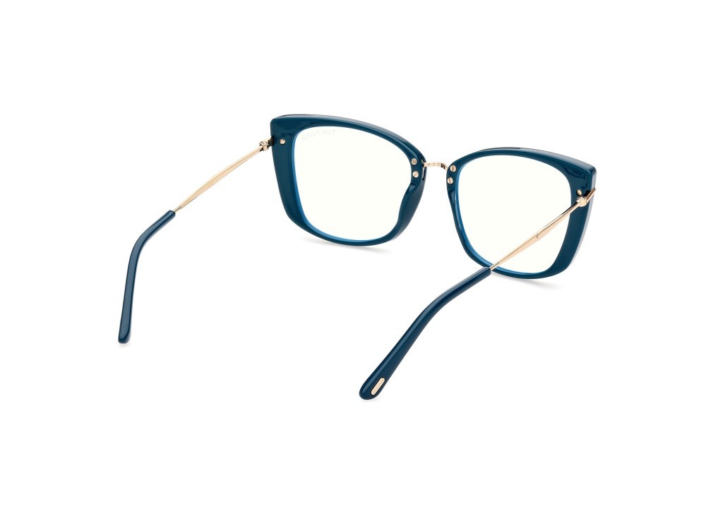 Brillen Tom Ford FT5816-B (089) farbe turchese / altro form cat-eye 