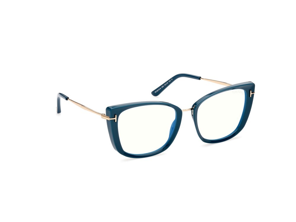 Brillen Tom Ford FT5816-B (089) farbe turchese / altro form cat-eye 