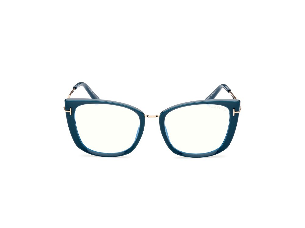 Brillen Tom Ford FT5816-B (089) farbe turchese / altro form cat-eye 