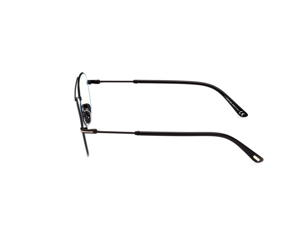 Occhiali da vista Tom Ford FT5830-B (001) colore nero lucido forma aviator 