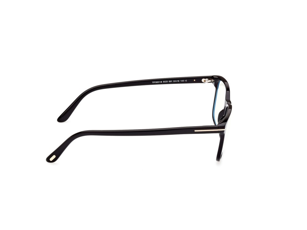 Occhiali da vista Tom Ford FT5831-B (001) colore nero lucido forma quadrato 