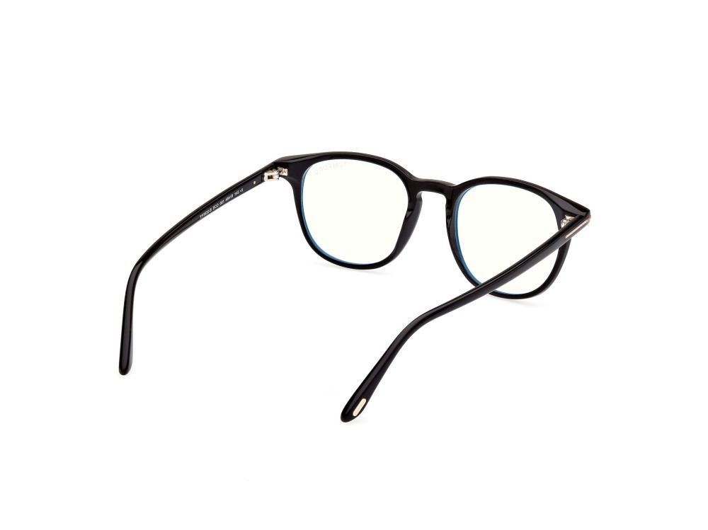 Occhiali da vista Tom Ford FT5832-B (001) colore nero lucido forma rotondo 