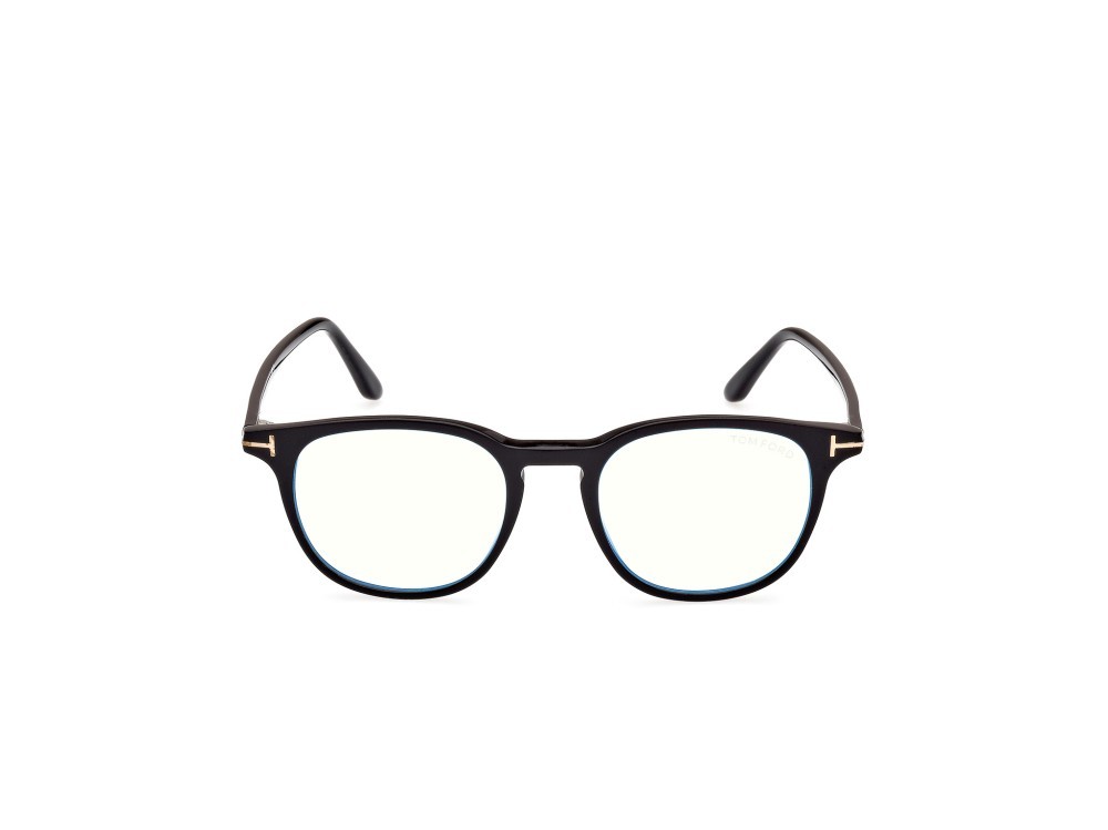 Occhiali da vista Tom Ford FT5832-B (001) colore nero lucido forma rotondo 