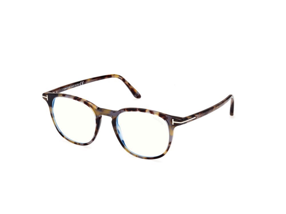 Brillen Tom Ford FT5832-B (055) farbe avana colorata form rund 