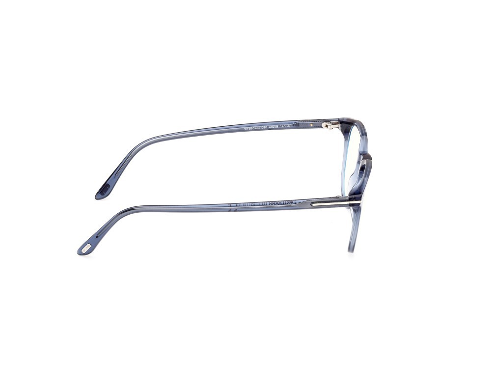 Occhiali da vista Tom Ford FT5832-B (090) colore blu lucido forma rotondo 