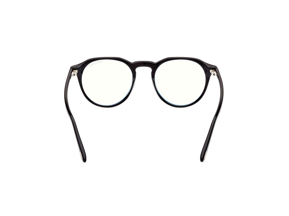 Occhiali da vista Tom Ford FT5833-B (001) colore nero lucido forma rotondo 