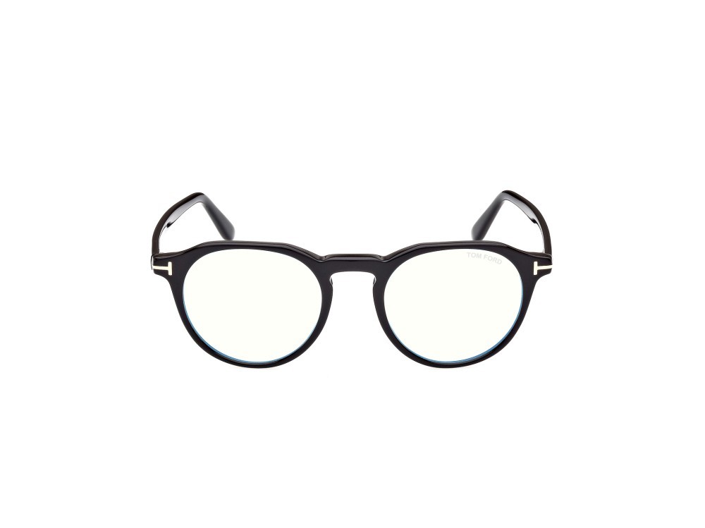 Occhiali da vista Tom Ford FT5833-B (001) colore nero lucido forma rotondo 