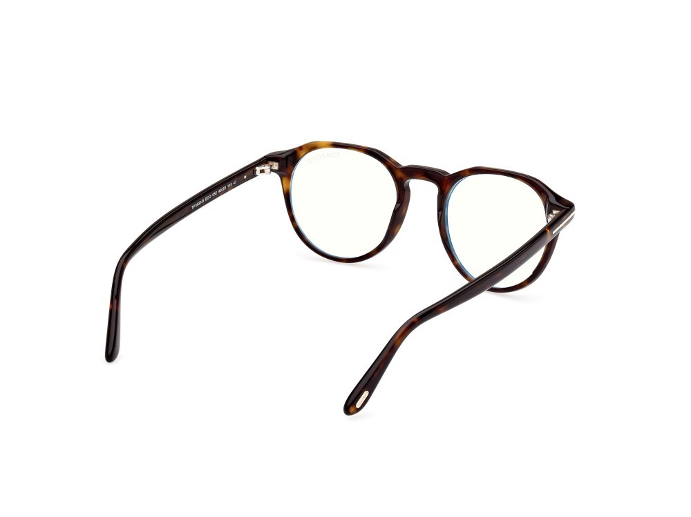 Occhiali da vista Tom Ford FT5833-B (052) colore avana scura forma rotondo 