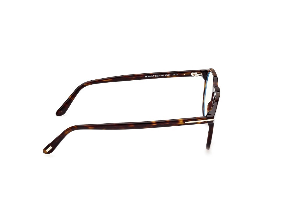Occhiali da vista Tom Ford FT5833-B (052) colore avana scura forma rotondo 