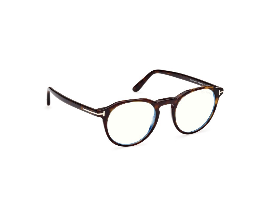 Occhiali da vista Tom Ford FT5833-B (052) colore avana scura forma rotondo 