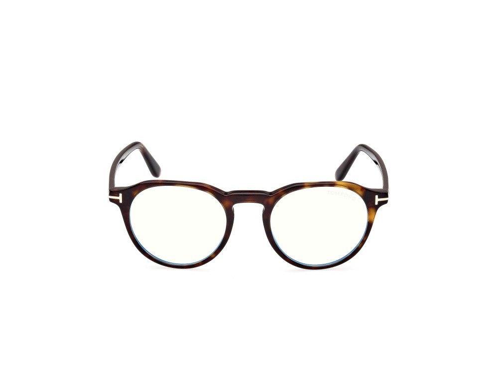Occhiali da vista Tom Ford FT5833-B (052) colore avana scura forma rotondo 