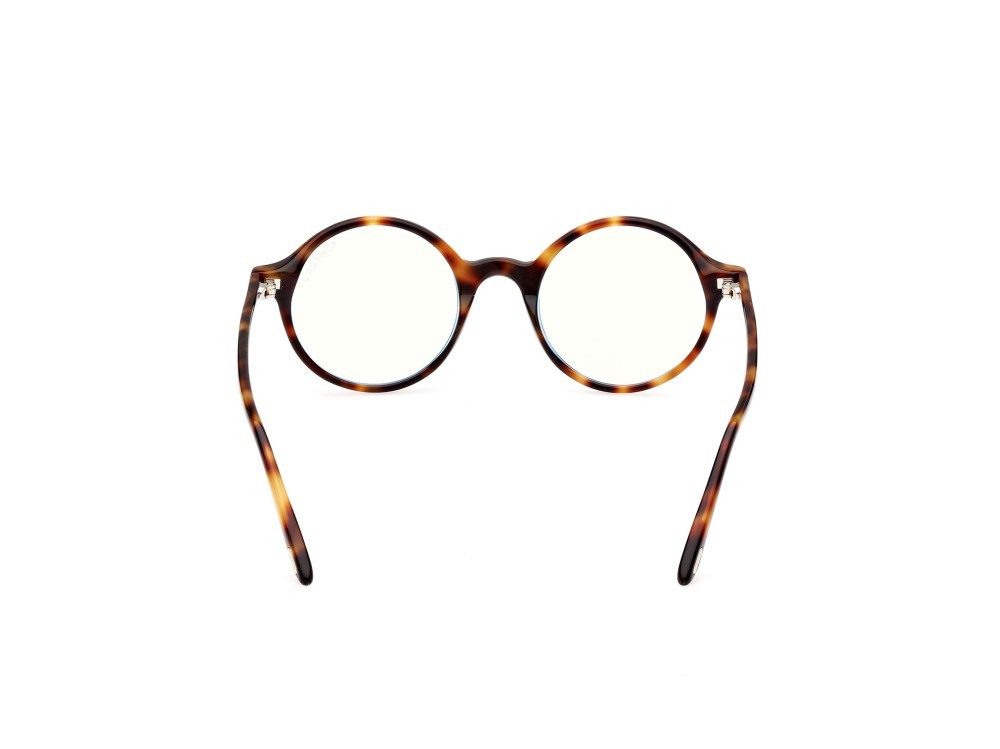 Brillen Tom Ford FT5834-B (053) farbe avana bionda form rund 