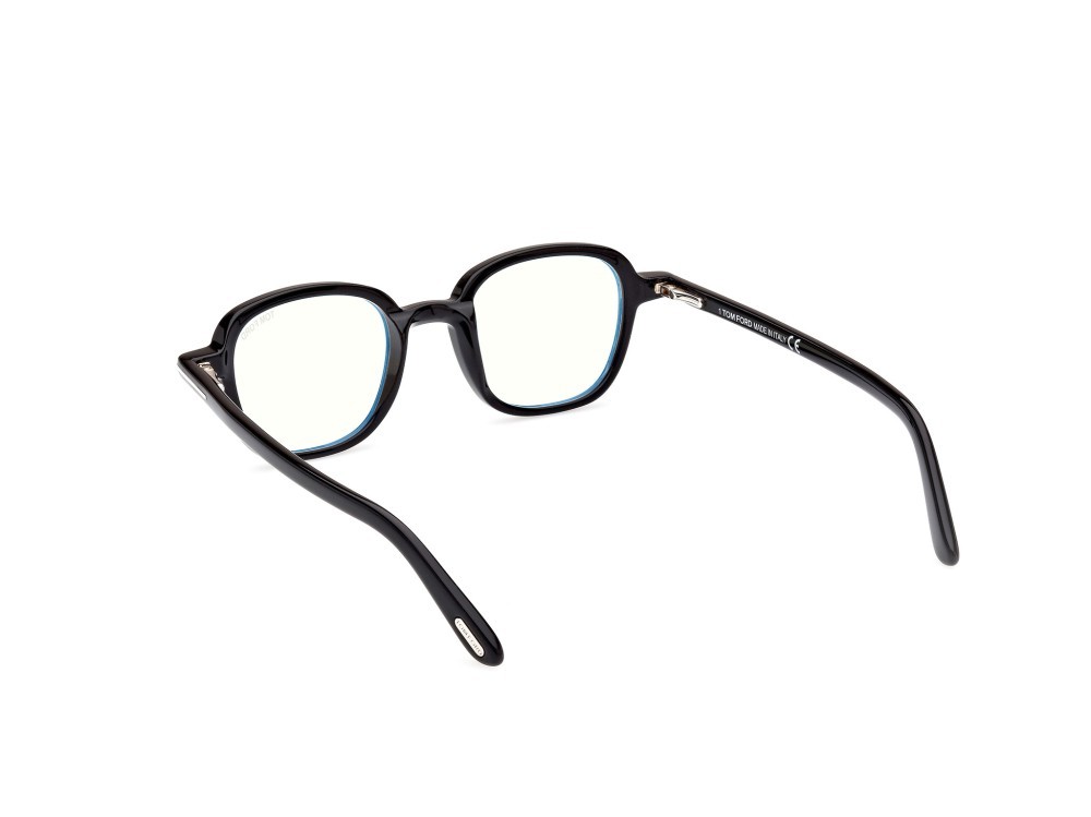 Brillen Tom Ford FT5837-B (001) farbe nero lucido form rund 