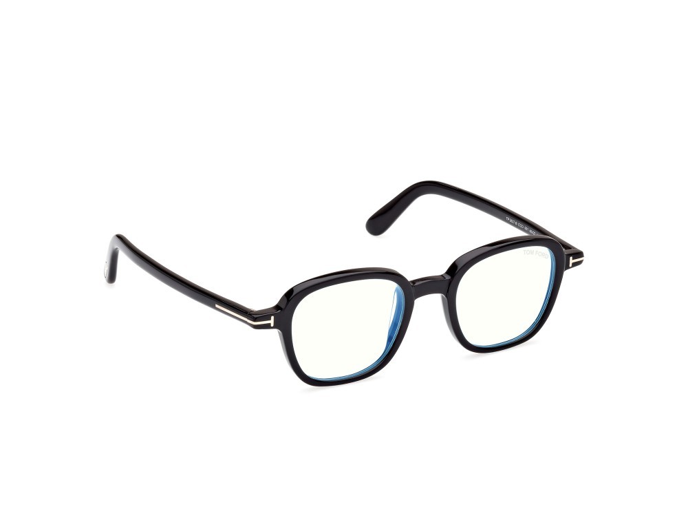 Brillen Tom Ford FT5837-B (001) farbe nero lucido form rund 